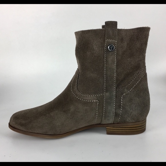 Frye & Co Grey Suede Leather Ankle Boots 7 M Gray - Picture 6 of 8